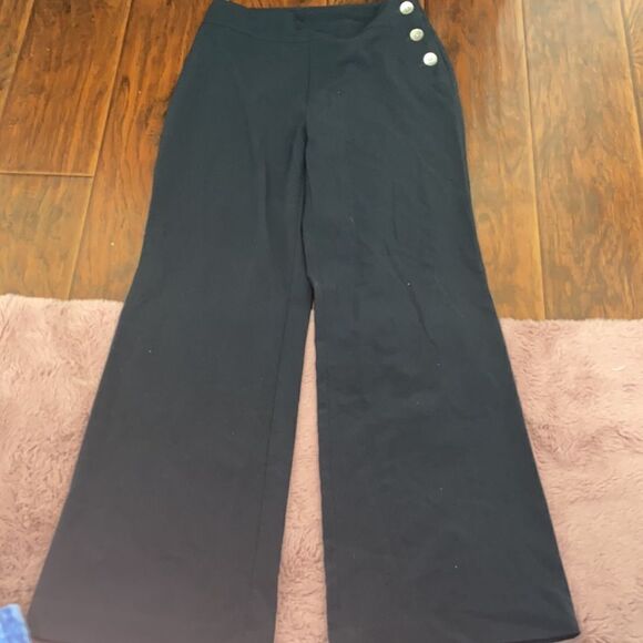 Soft Surrounding Blue Button Pants - Picture 3 of 11